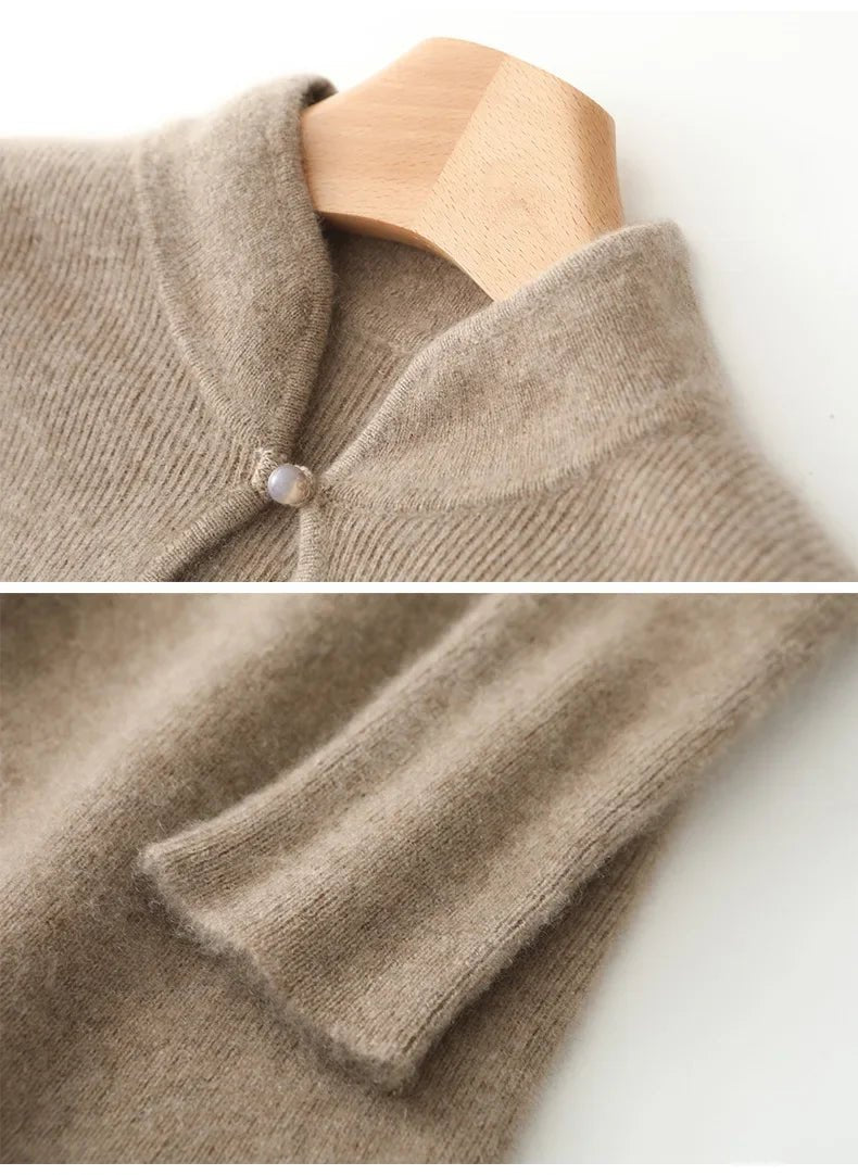 New Chinese Style Woolen Dress Women's Autumn Winter Vintage Cheongsam Bodycon Elegant Long Dress Modified Slimming Sweater Dres - PratSN