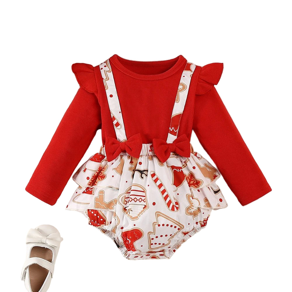 New Christmas Costume Baby Girl Party dress new autumn children's princess dress baby girl sweet jumpsuit - PratSN