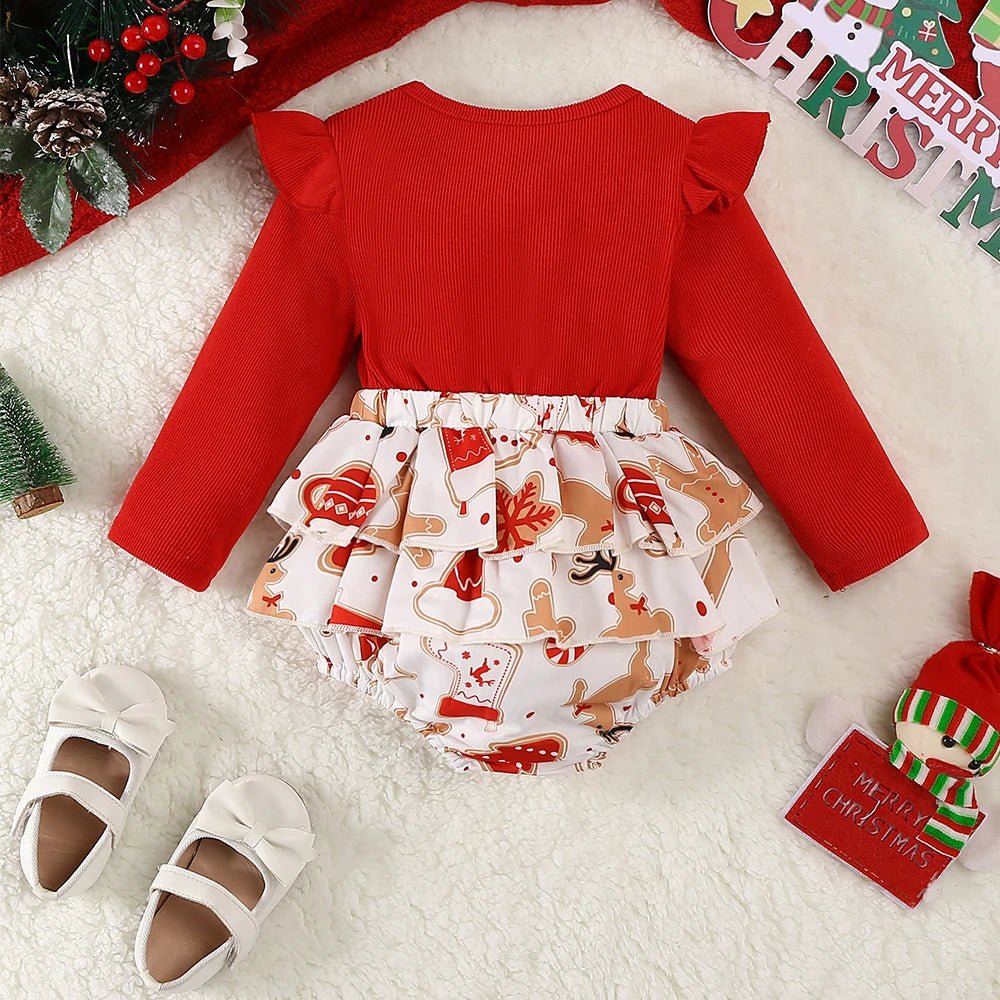 New Christmas Costume Baby Girl Party dress new autumn children's princess dress baby girl sweet jumpsuit - PratSN