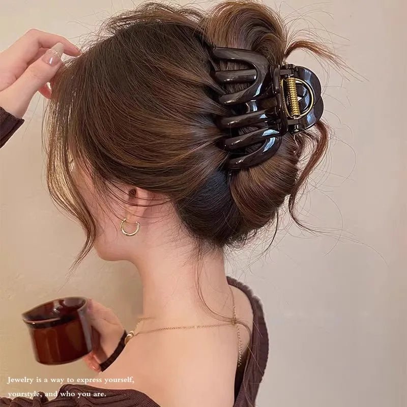 New Design Top Grade Pumpkin Hair Claw Clip For Women Sweet Hair Ornament Back Long Hair Hold Headband Hairpin Hair Accessories - PratSN