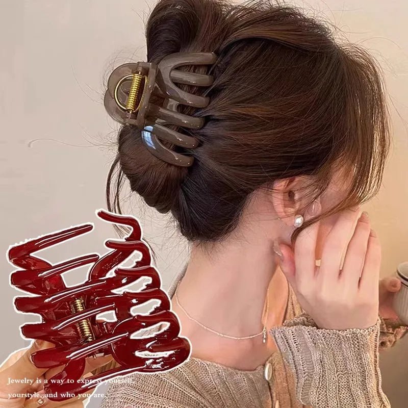 New Design Top Grade Pumpkin Hair Claw Clip For Women Sweet Hair Ornament Back Long Hair Hold Headband Hairpin Hair Accessories - PratSN