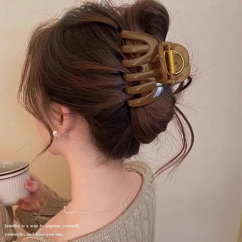 New Design Top Grade Pumpkin Hair Claw Clip For Women Sweet Hair Ornament Back Long Hair Hold Headband Hairpin Hair Accessories - PratSN