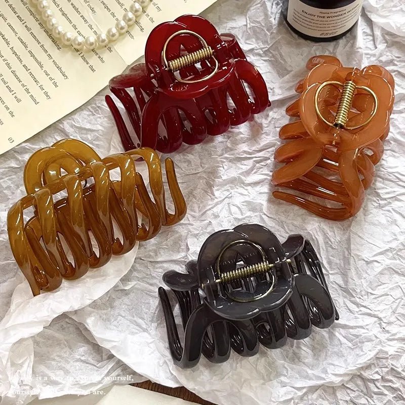 New Design Top Grade Pumpkin Hair Claw Clip For Women Sweet Hair Ornament Back Long Hair Hold Headband Hairpin Hair Accessories - PratSN