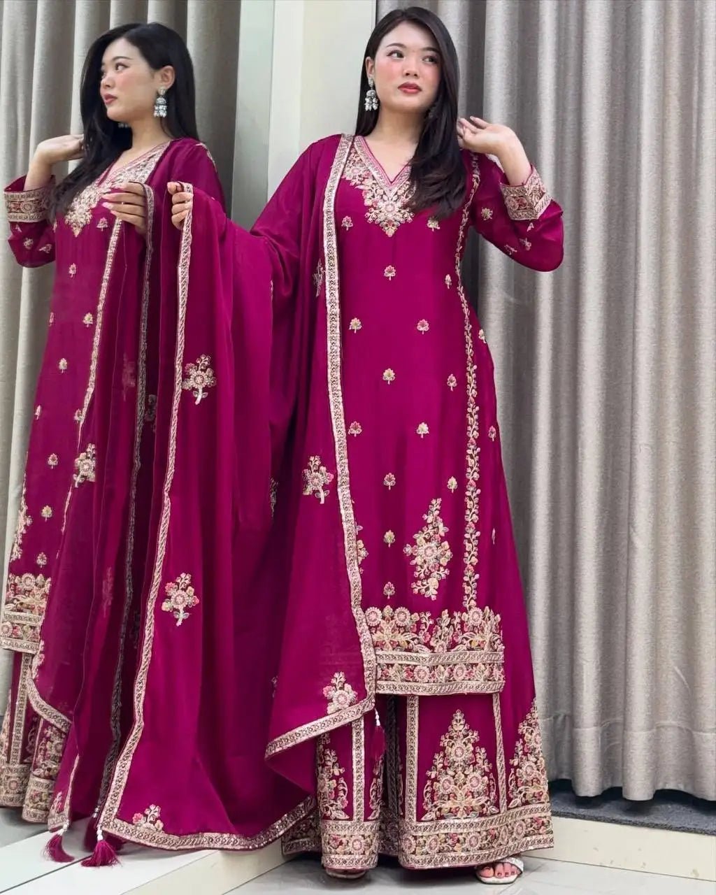 New Fancy Designer Women's Modal Diwali Party Salwar Kameez & Dupatta Set with Reversible Quick Dry Features - PratSN