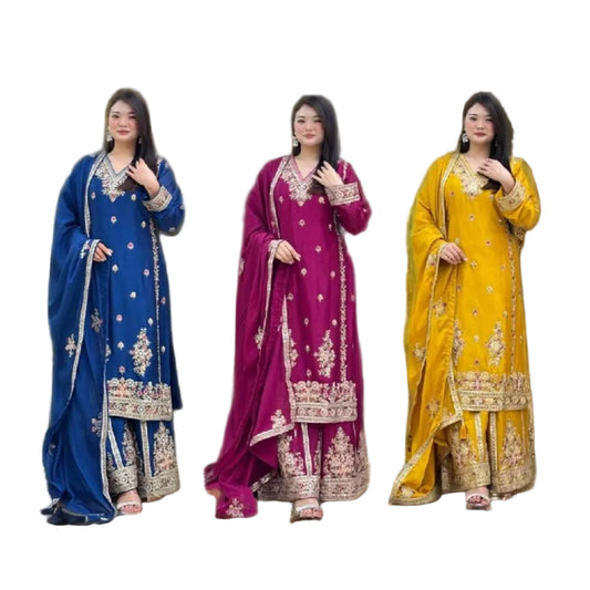 New Fancy Designer Women's Modal Diwali Party Salwar Kameez & Dupatta Set with Reversible Quick Dry Features - PratSN