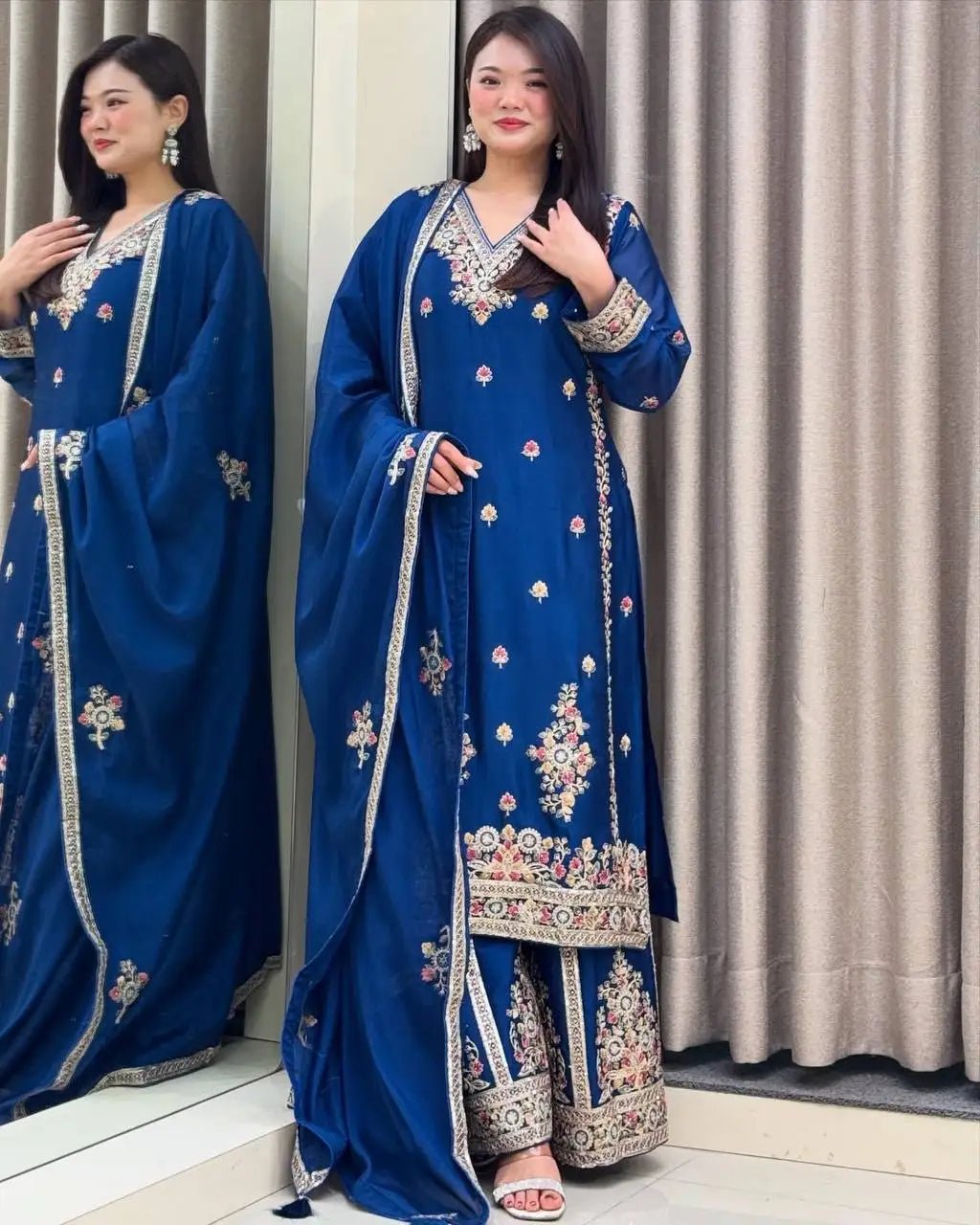 New Fancy Designer Women's Modal Diwali Party Salwar Kameez & Dupatta Set with Reversible Quick Dry Features - PratSN