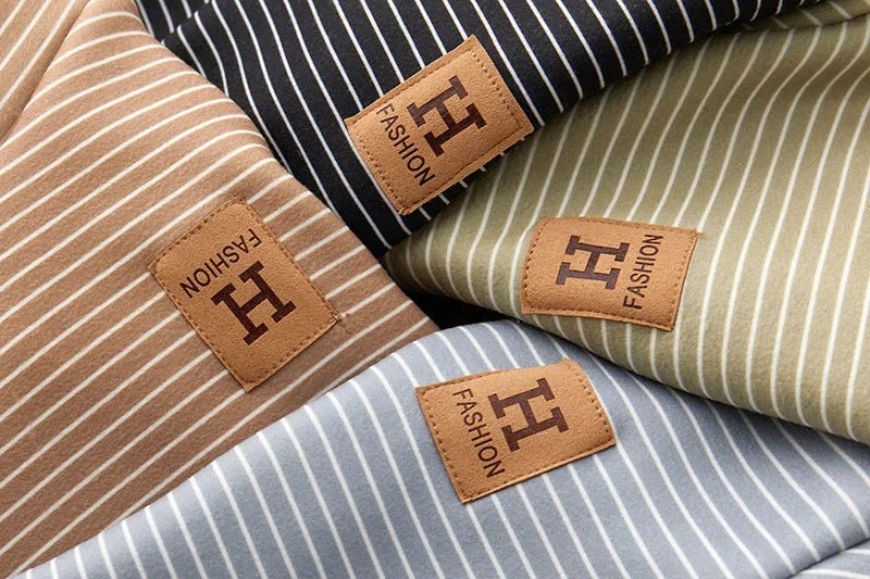 New Girls Padded Bottoming Shirt Boys Striped Turtleneck Jumper Autumn Winter Children Warm Fashion Casual Long - Sleeved Sweater - PratSN