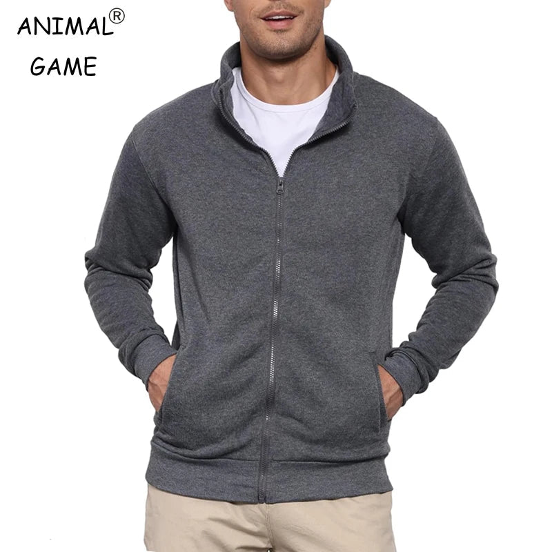 New Men's Sweat Jacket Pullover Hoodie Sweatshirt Man Without Hood with Zip Jacket Outdoor Sport Lightweight Streetwear M - 3XL - PratSN