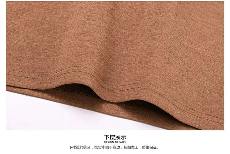 New Mid - Aged Men's Short Sleeve Solid Color Print Thin T-Shirt V - Neck Summer Wear Multipurpose Wrinkle - Resistant Iron - Free - PratSN