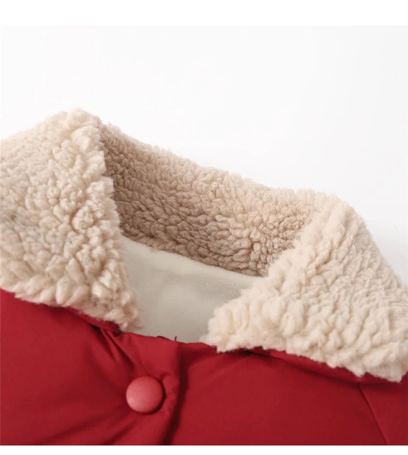 New Middle Children Cotton Jackets Kids Fleece Thick Outerwear Winter Girls Boys Warm Down Coats Baby Clothes Outdoor Coats - PratSN