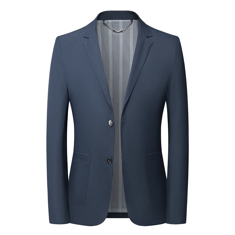 New Solid Men Blazer Regular Fit Long Sleeve Blazers for Men Solid Color Casual Suit Korean Slim Fit Formal Business Suit - PratSN