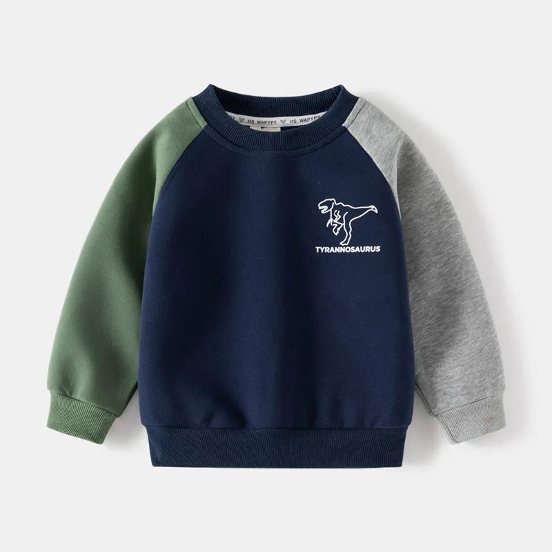 New Spring Autumn Children Clothes Set Color Patchwork Kids Boys Two - Piece Sets Children Boy Casual Tracksuit Outfits Tops Pants - PratSN