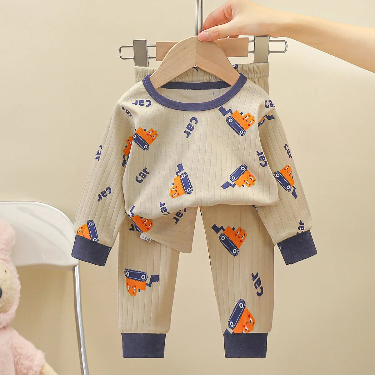 New Spring Autumn Children's Clothing Sets Sleepwear Clothes Kids Pajamas Set Baby Cotton Pyjamas - PratSN