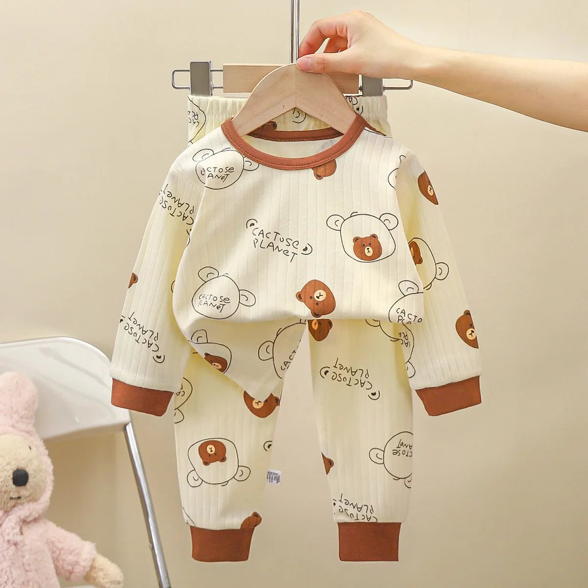 New Spring Autumn Children's Clothing Sets Sleepwear Clothes Kids Pajamas Set Baby Cotton Pyjamas - PratSN