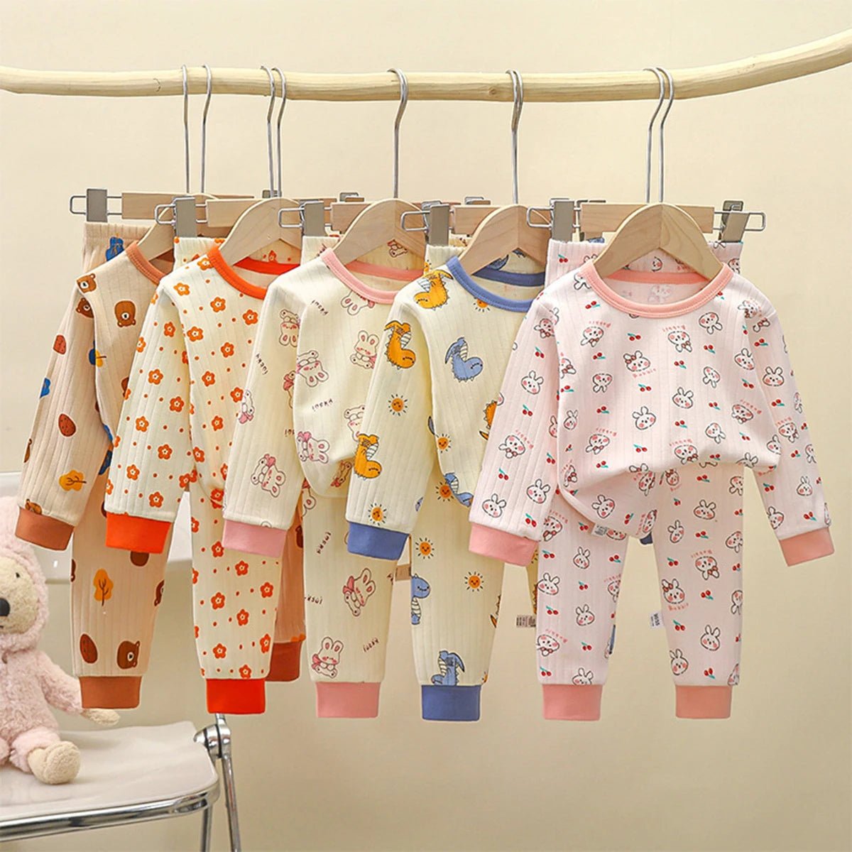 New Spring Autumn Children's Clothing Sets Sleepwear Clothes Kids Pajamas Set Baby Cotton Pyjamas - PratSN