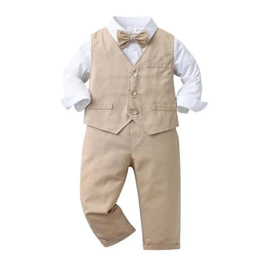 New Style Custom 3 Pieces Set Baby Boy Suit Formal Wedding Party Suits for Boys - PratSN