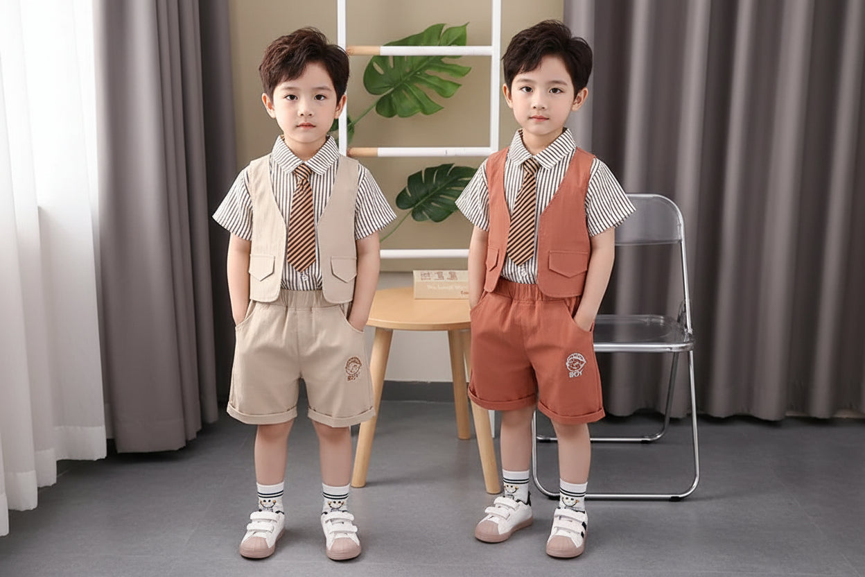 New Summer Baby Boys Clothes Suit Children Shirt Shorts 2Pcs/Sets Toddler Clothing Infant Casual Cotton Costume Kids Tracksuits - PratSN
