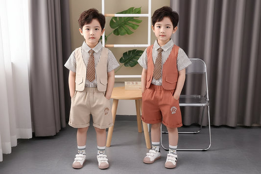 New Summer Baby Boys Clothes Suit Children Shirt Shorts 2Pcs/Sets Toddler Clothing Infant Casual Cotton Costume Kids Tracksuits - PratSN