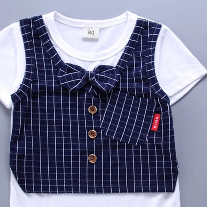 New Summer Baby Clothes Suit Children Boys Casual Plaid T-Shirt Shorts 2Pcs/Sets Toddler Costume Infant Outfits Kids Tracksuits - PratSN