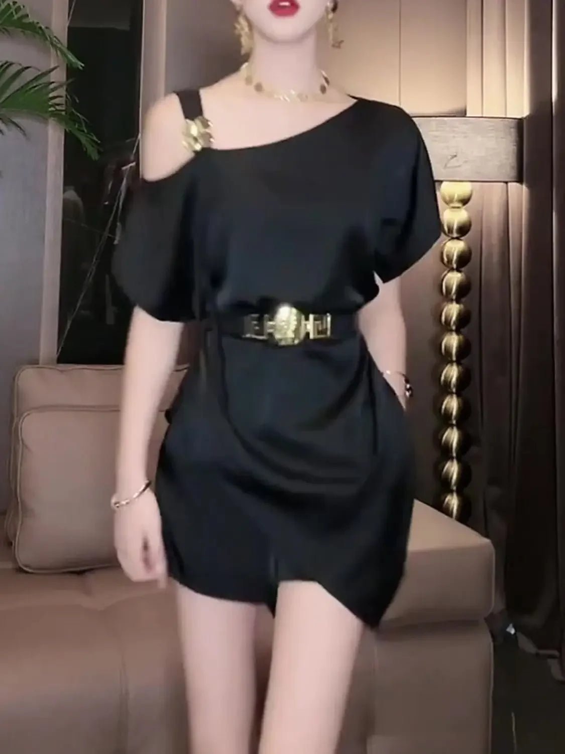 New Summer Dress with Elegant Temperament and Slimness Over the Knees - PratSN