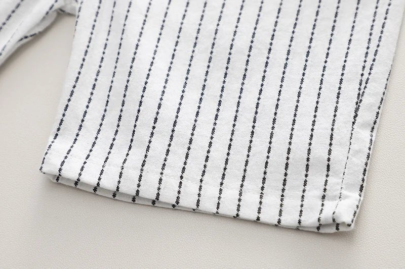 New Summer Kids Boys Clothes High Qulity Short Sleeve Gentleman Patchwork T Shirt Pants Toddler Boy Clothing Casual Outfits - PratSN