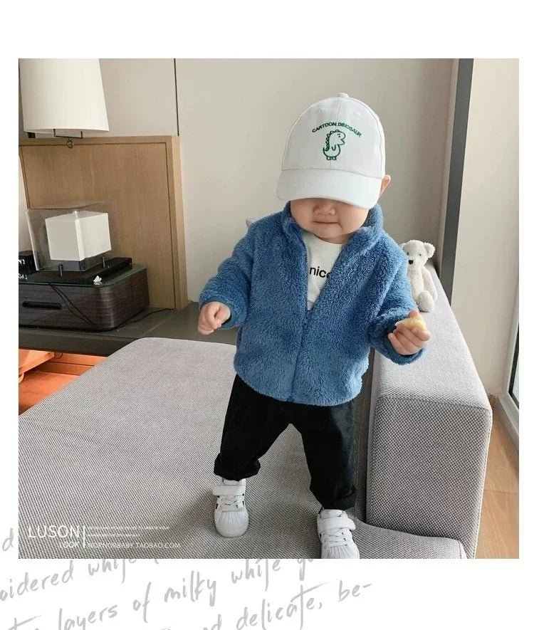 New Toddler Winter Overalls Fashion Children's Clothing Girls Baby Jacket Boys Sweatshirts Infant Casual Costume Kids Sportswear - PratSN
