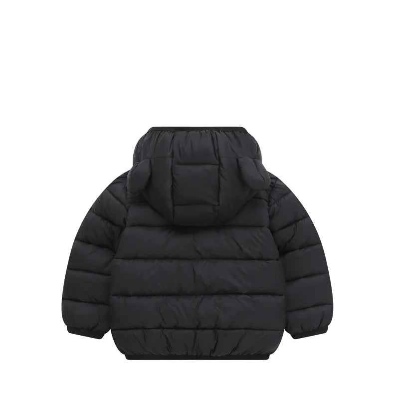 New Winter Down Warm Jackets Autumn Baby Thin Hooded Cotton Coats Girls Boys Cute Solid Outerwear 2 - 6 Years - PratSN