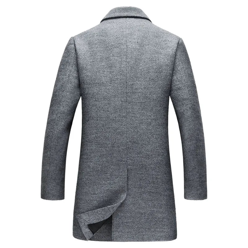 OEM Custom Mens Button Lapel Trench Coat - PratSN