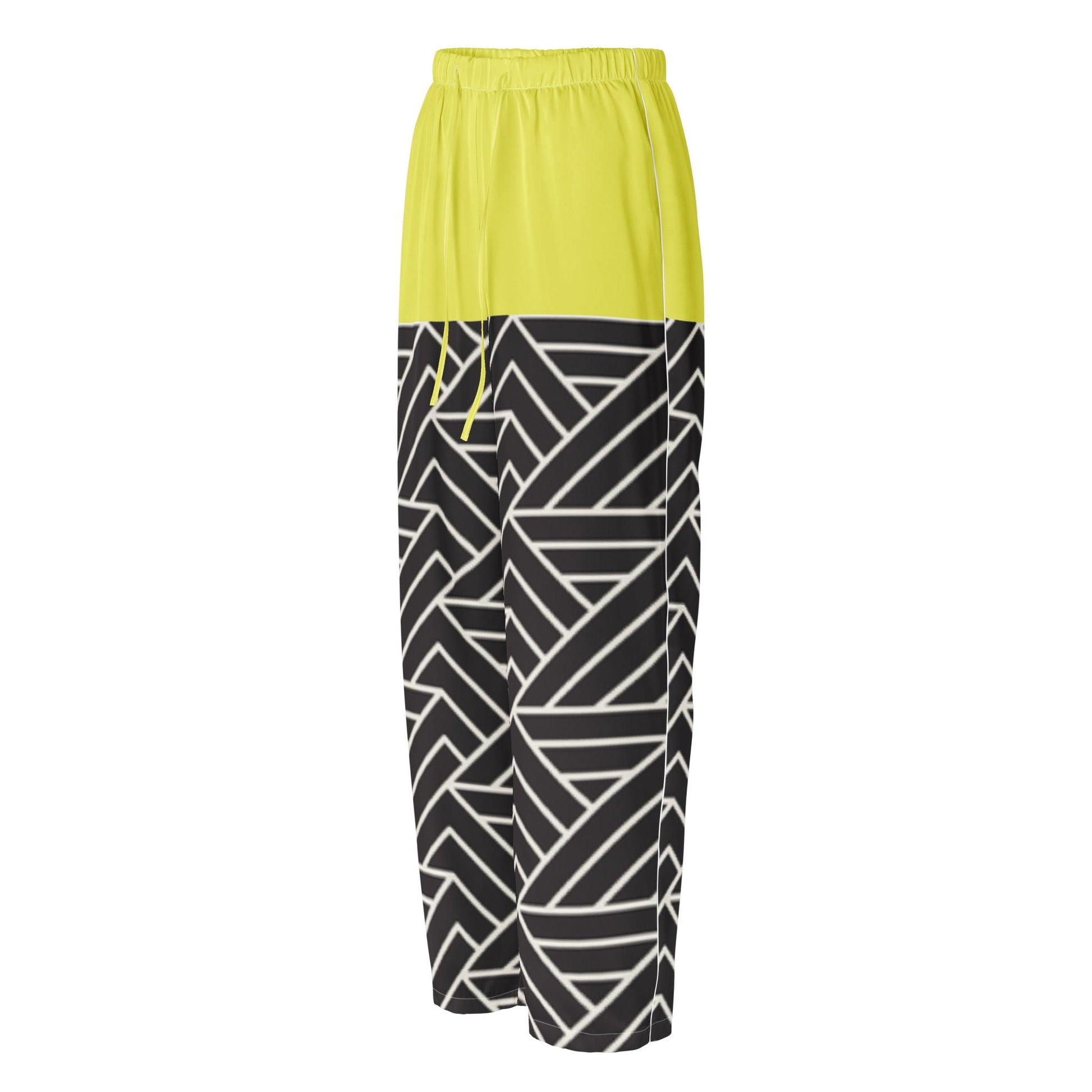 Paris daisy yellow and black color women’s pajama pants - PratSN