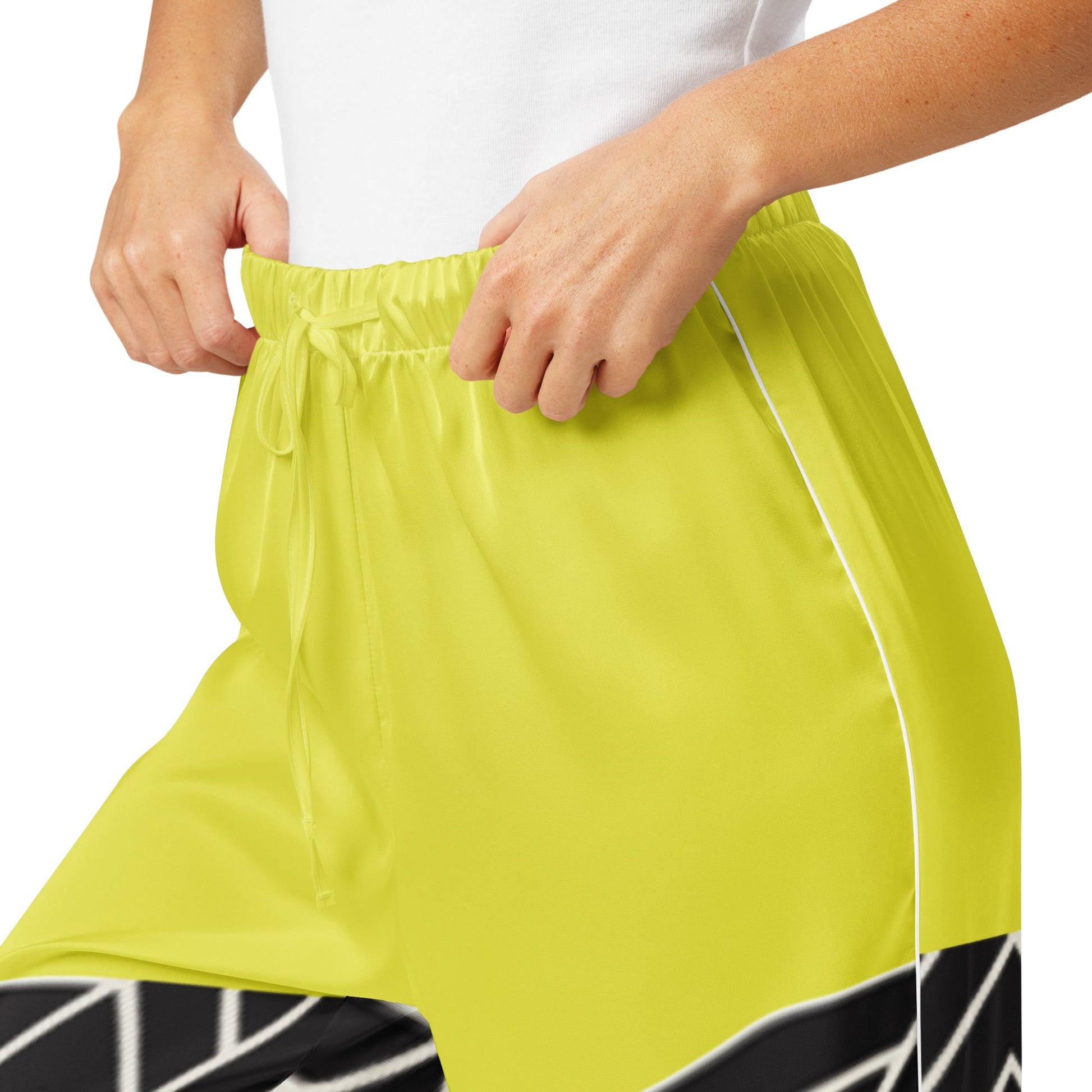 Paris daisy yellow and black color women’s pajama pants - PratSN
