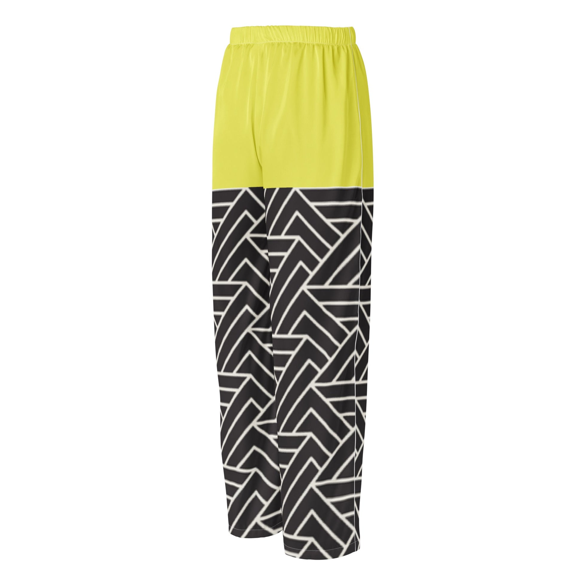 Paris daisy yellow and black color women’s pajama pants - PratSN