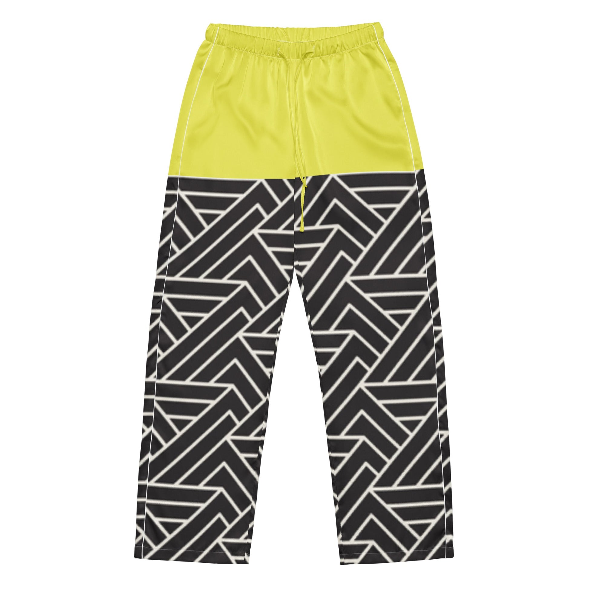 Paris daisy yellow and black color women’s pajama pants - PratSN