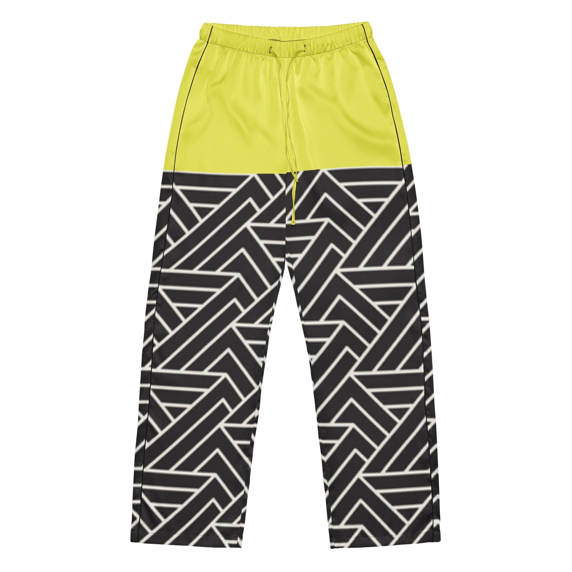 Paris daisy yellow and black color women’s pajama pants - PratSN