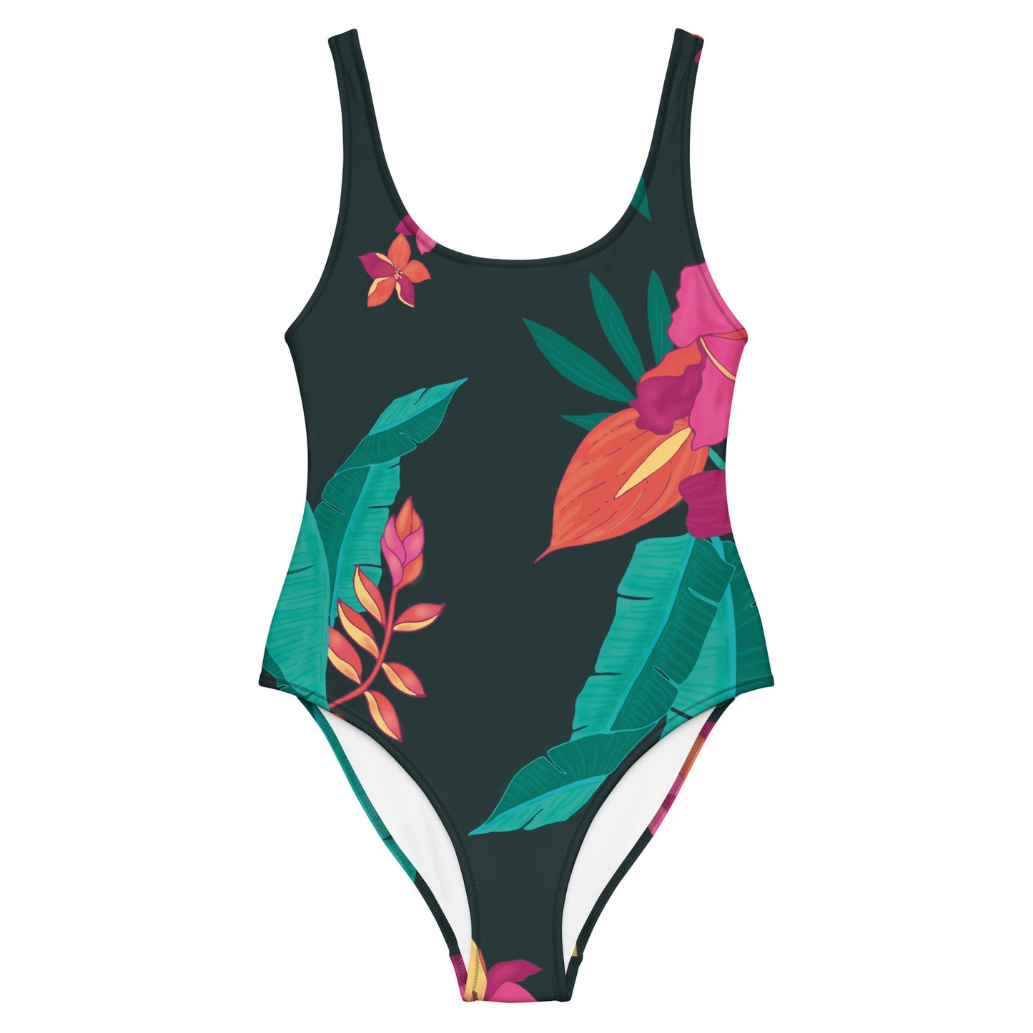 Peacock Blue and Pink Swimsuit for Her | Women's One - Piece Swimsuit - PratSN
