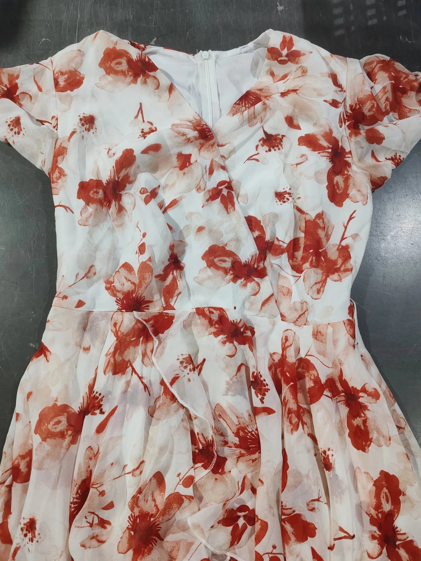 Phantasy Boho Floral Mini Dress Sexy Wrap V Neck Dress Short Sleeve Cake Skirt Elegant Party Beach Vocation Dresses 2025 Summer - PratSN