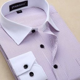 Plus Size Men Business Long Sleeve Shirts - PratSN