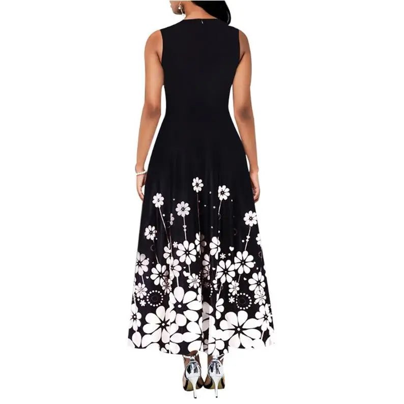 plus Size Printed Dr Long Skirt Women's Summer Cotton Basic Sle mid Waist A - Line Skirt Casual Comfortable Dr - PratSN