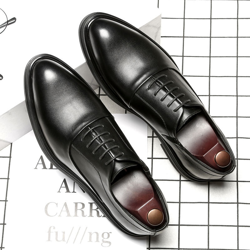 Pointed Casual Men's Shoes Business Work Leather Shoes - PratSN
