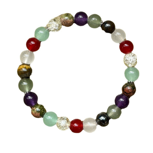 Popular Colored Stone Crystal Opal Beads Bracelet - PratSN