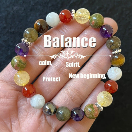Popular Colored Stone Crystal Opal Beads Bracelet - PratSN
