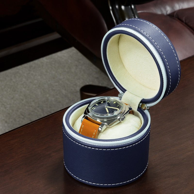 Portable Minimalist Leather Travel Watch Organizer - PratSN