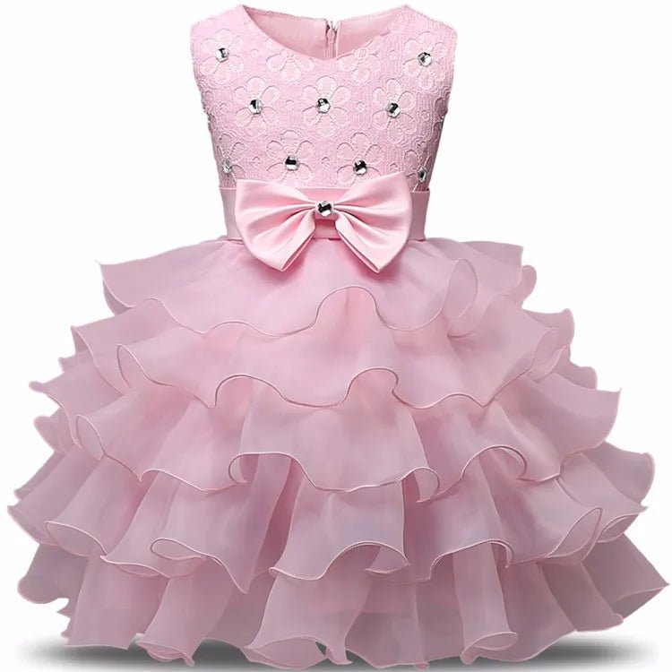 Princess Flower Girl Dress Summer Tutu Wedding Birthday Party Kids Dresses For Girls Children's Costume Teenager Prom Designs - PratSN