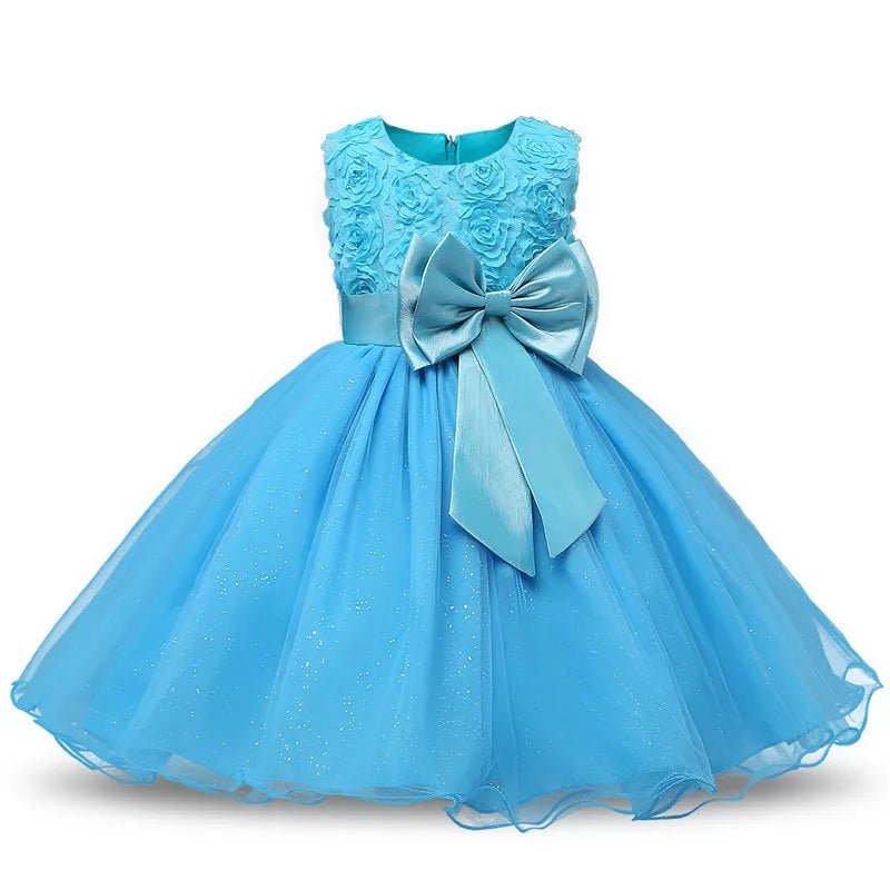 Princess Flower Girl Dress Summer Tutu Wedding Birthday Party Kids Dresses For Girls Children's Costume Teenager Prom Designs - PratSN