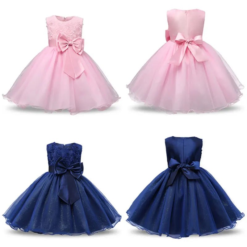 Princess Flower Girl Dress Summer Tutu Wedding Birthday Party Kids Dresses For Girls Children's Costume Teenager Prom Designs - PratSN
