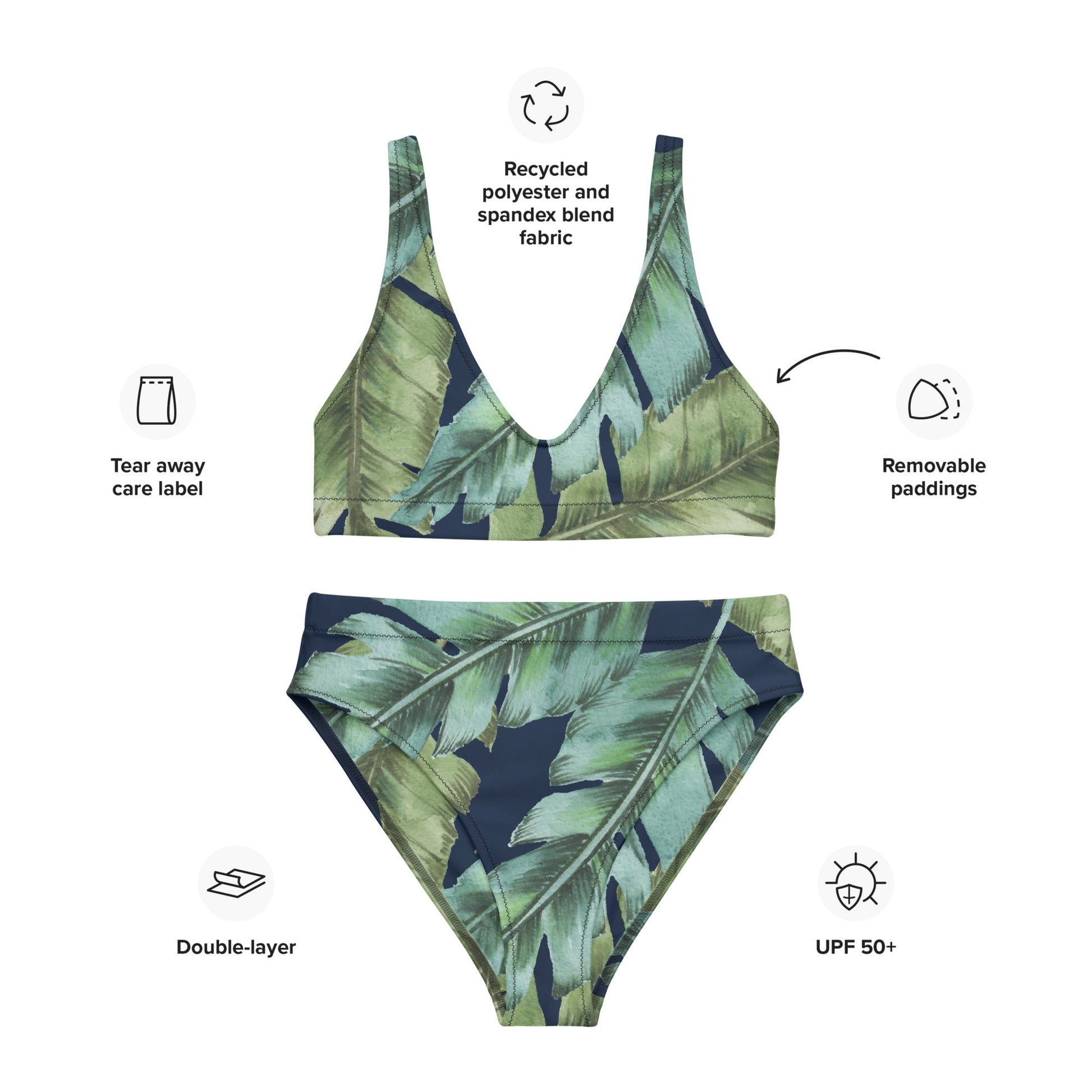 Recycled high - waisted bikini - PratSN
