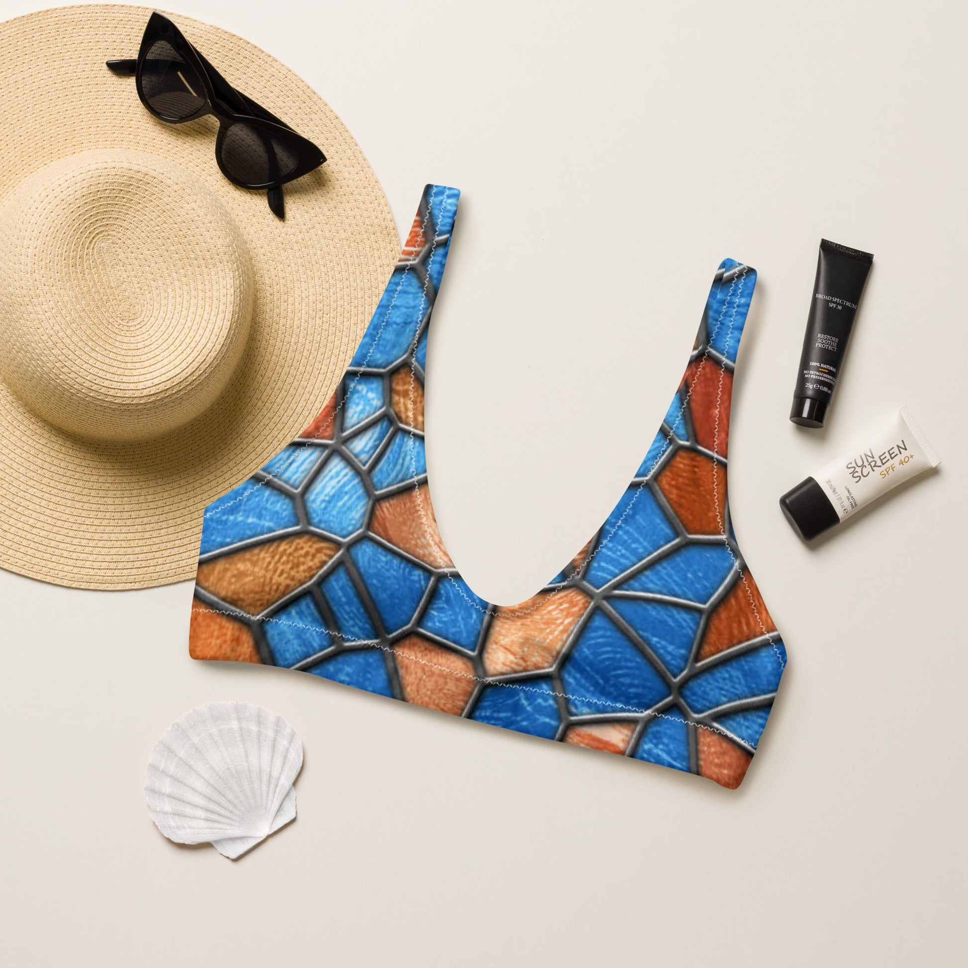 Recycled padded bikini top - PratSN