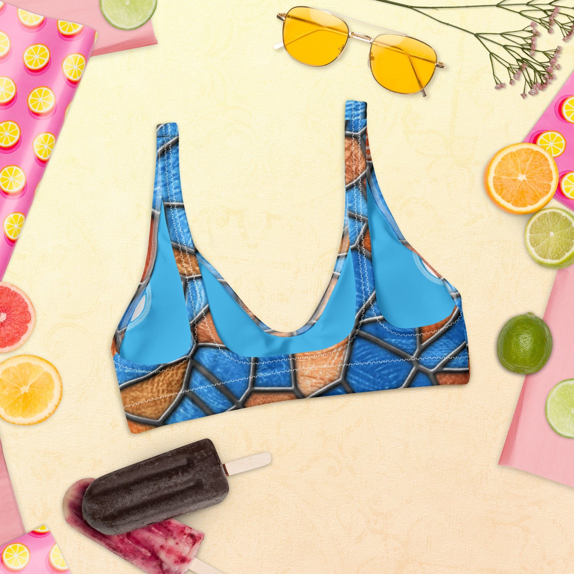 Recycled padded bikini top - PratSN