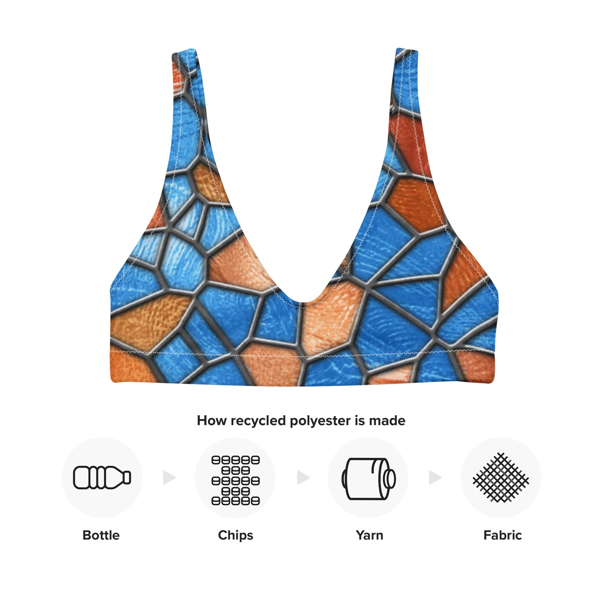 Recycled padded bikini top - PratSN