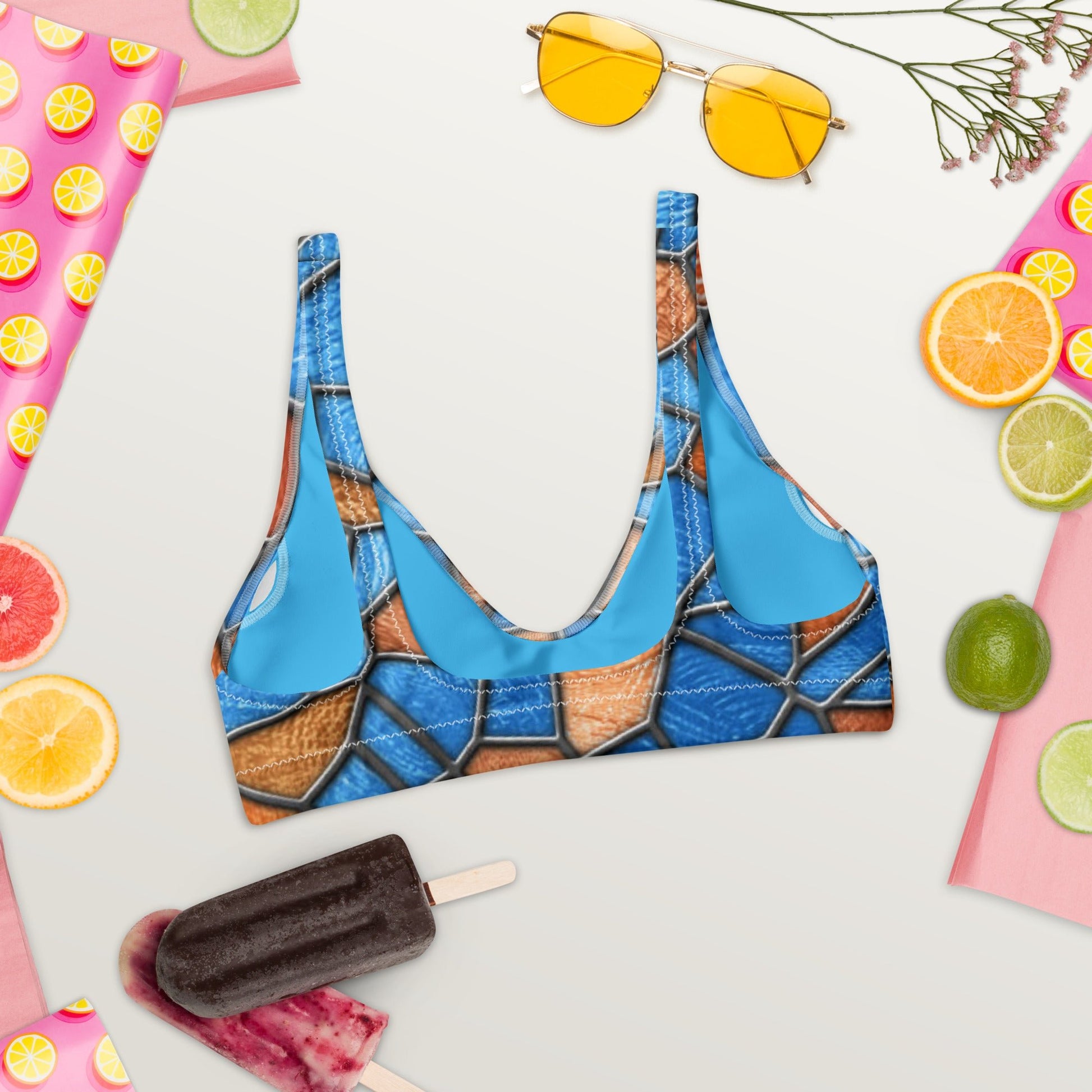 Recycled padded bikini top - PratSN