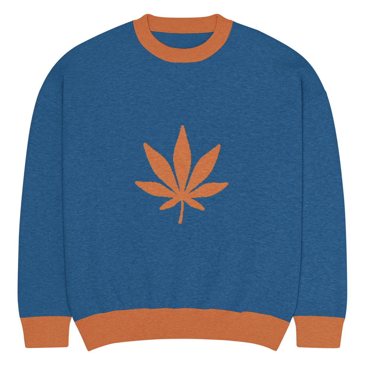 Relaxed fit knitted crew neck sweater - PratSN